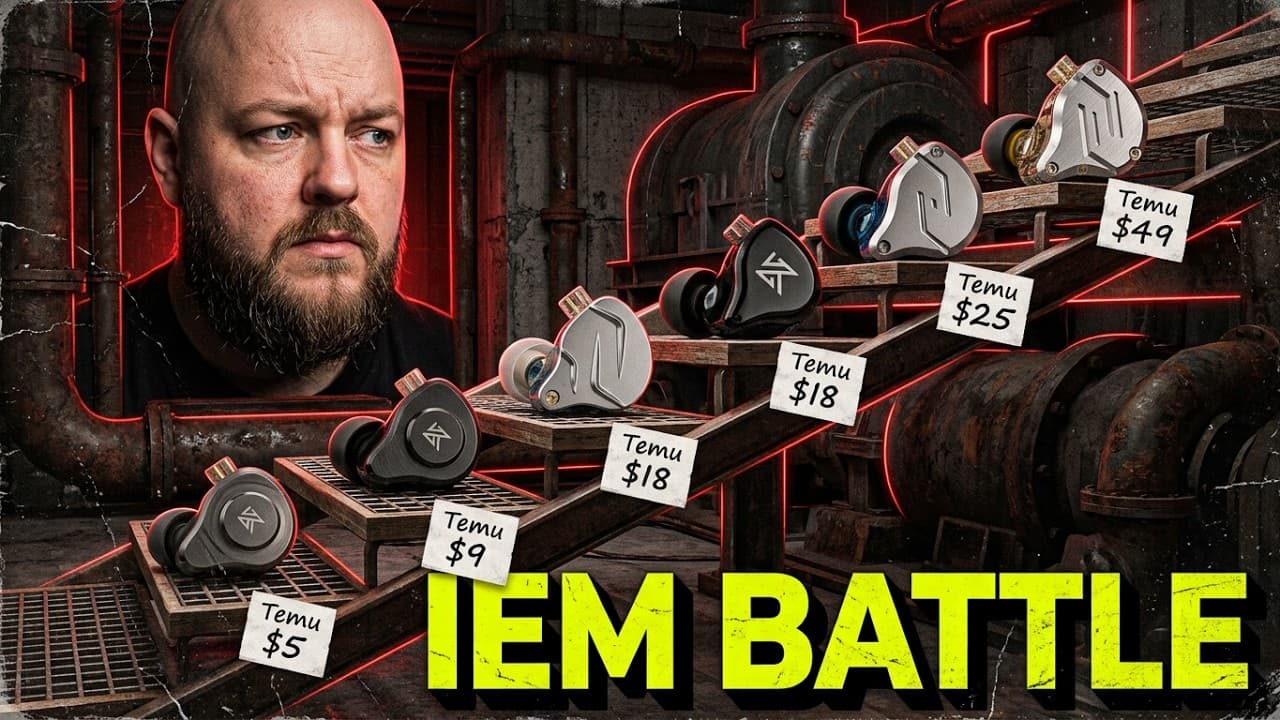 Thumbnail do vídeo KZ In Ear Monitors review - 6 different model of affordable IEM form TEMU