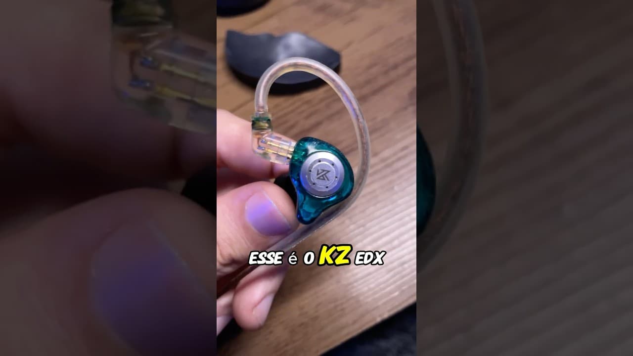 Thumbnail do vídeo ESSE É MELHOR FONE DE OUVIDO POR ATÉ 50 REAIS! KZ EDX PRO