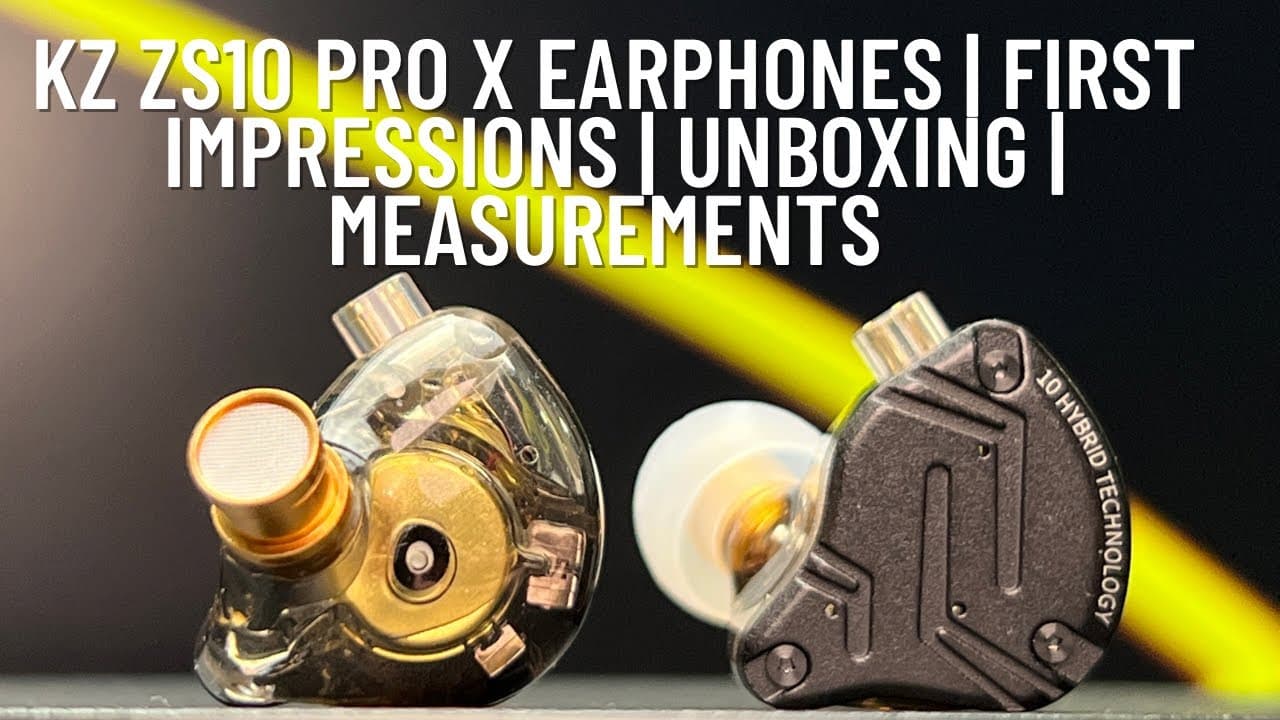 Thumbnail do vídeo KZ ZS10 Pro X 1DD+4BA iem (Earphones) | Unboxing | Graph | First Impressions