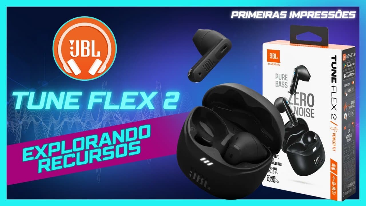 Thumbnail do vídeo JBL Tune Flex 2: Guia Definitivo de Uso e Recursos (Vale a Pena?!) #jblheadphones