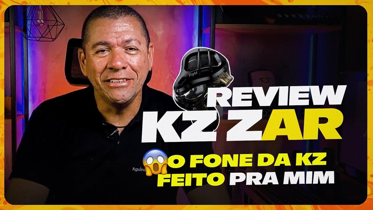 Thumbnail do vídeo REVIEW KZ ZAR NOVO FONE KZ | Aguinaldo Ramos