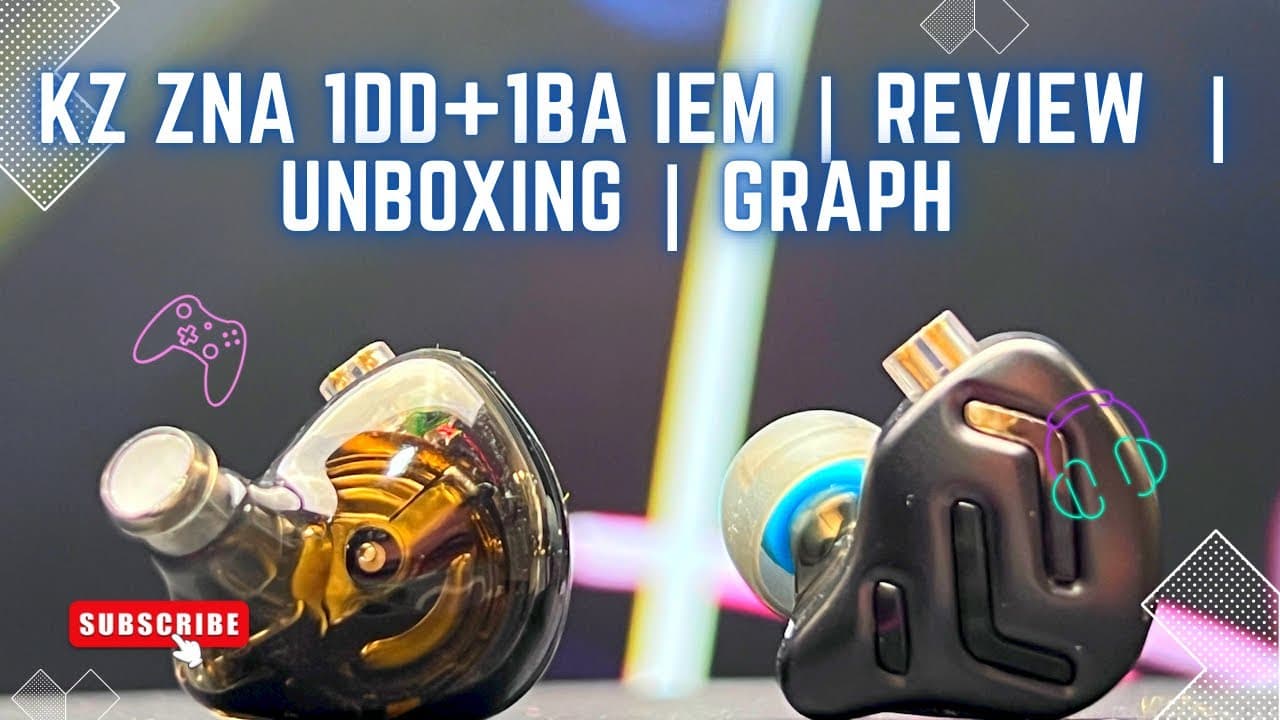Thumbnail do vídeo KZ ZNA Earphones (iem) | Review | Quick Unboxing | Graph Measurements