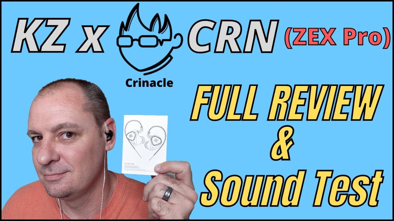Thumbnail do vídeo KZ x Crinacle CRN (ZEX Pro) Unboxing, Close up & Sound Test!