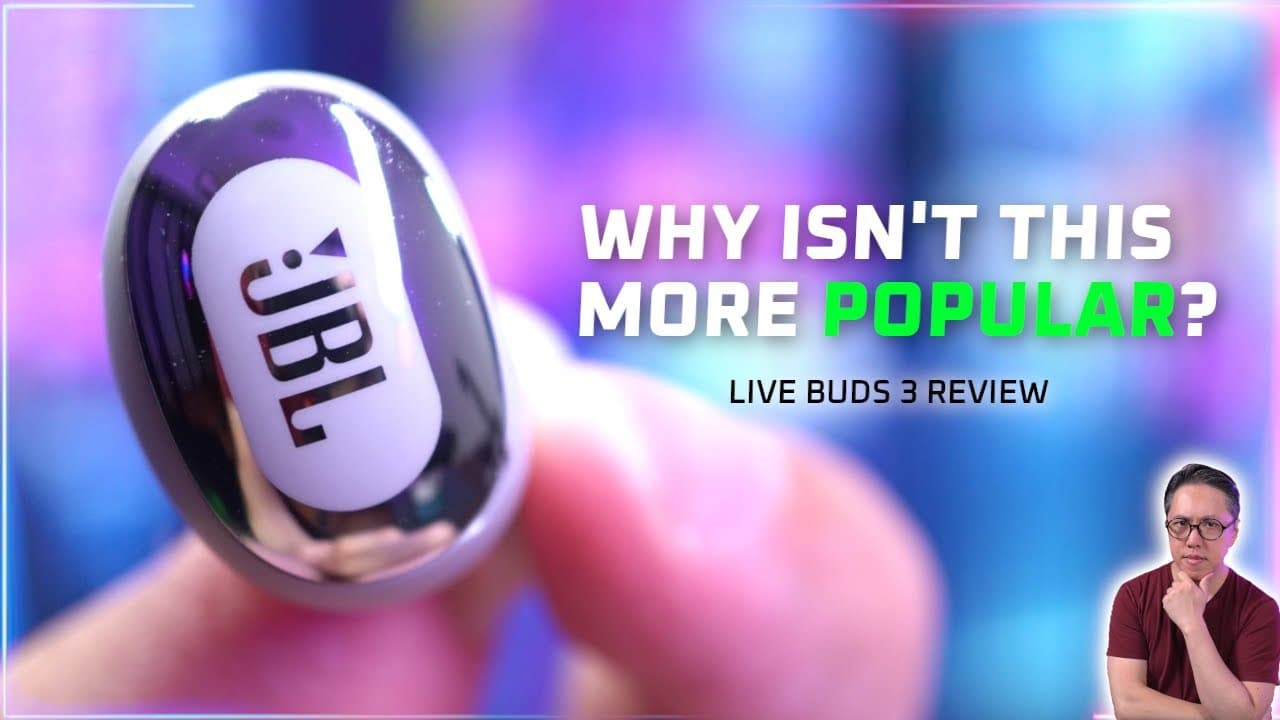 Thumbnail do vídeo VERY Underrated 🤔 JBL Live Buds 3 Review (2025)