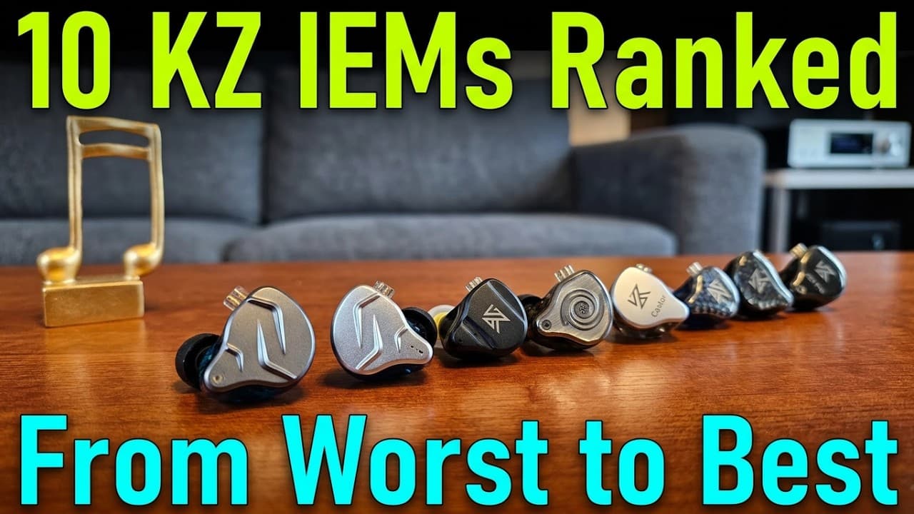 Thumbnail do vídeo 10 KZ IEMs Face Off - The Ultimate Sound Quality Test