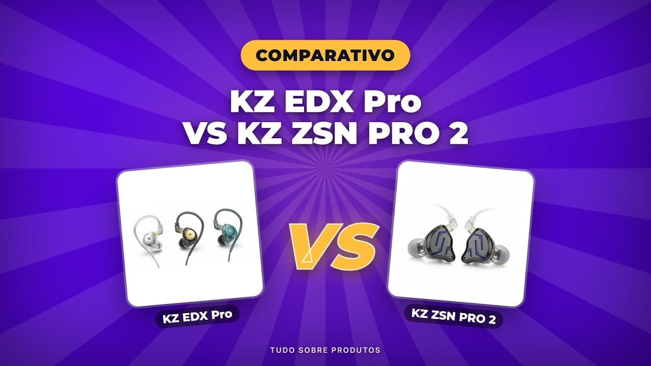 Capa do vídeo oficial: KZ EDX Pro vs ZSN PRO 2: Qual IEM Compensa Mais em 2026?
