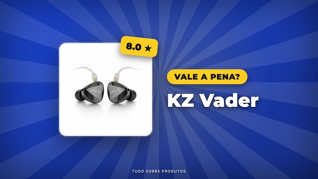 Capa do vídeo oficial: KZ Vader em 2026: A Análise Completa que Você Esperava! | Tudo Sobre Produtos