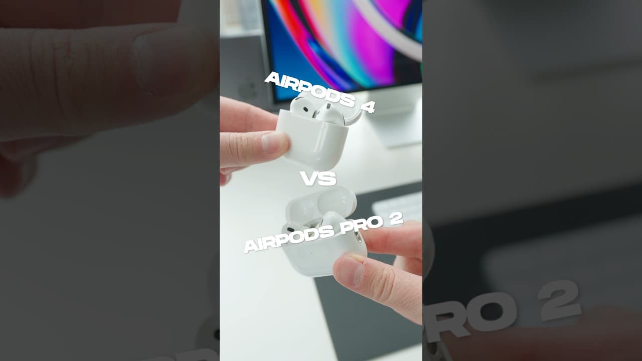 Thumbnail do vídeo AirPods 4 ANC vs AirPods Pro 2