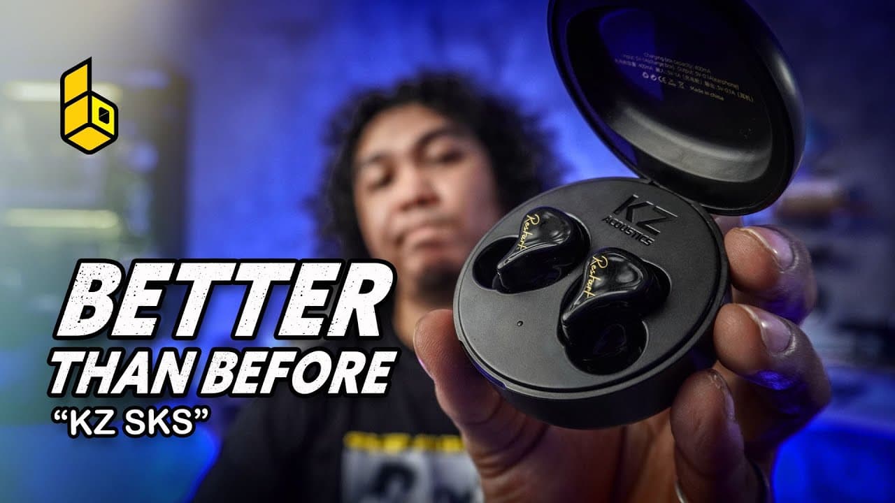 Thumbnail do vídeo KZ SKS Review! TWS APTX Dual Driver Calon Juara TWS Budget 2021?