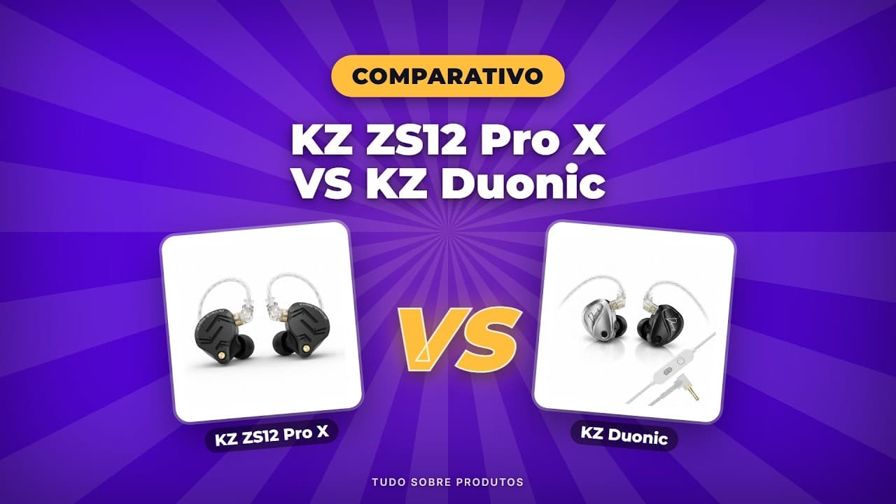 Capa do vídeo oficial: KZ ZS12 Pro X vs Duonic: Qual o MELHOR custo-benefício em 2026?
