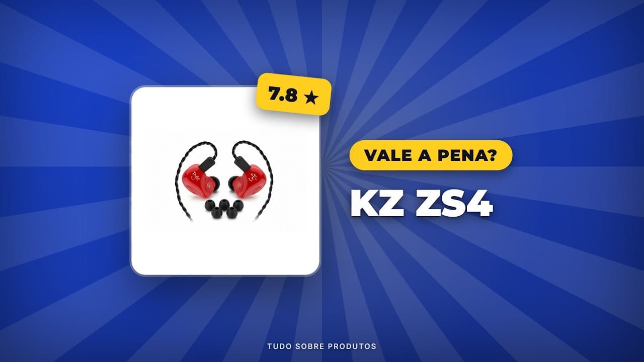 Capa do vídeo oficial: KZ ZS4: Vale a pena em 2026? Análise COMPLETA e Onde Comprar!