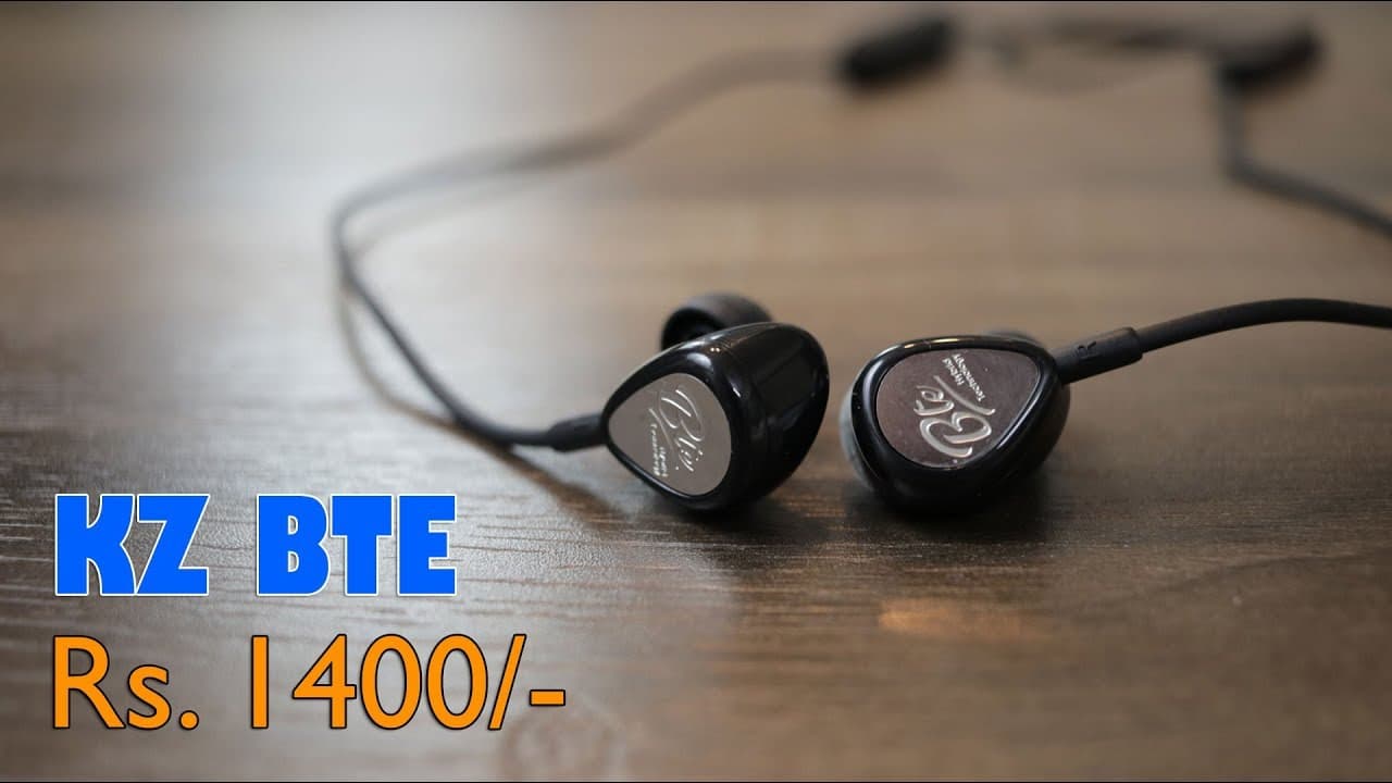Thumbnail do vídeo KZ BTE Hybrid Balance Armature Dynamic Driver Sports Bluetooth earphone for Rs. 1,400 approx
