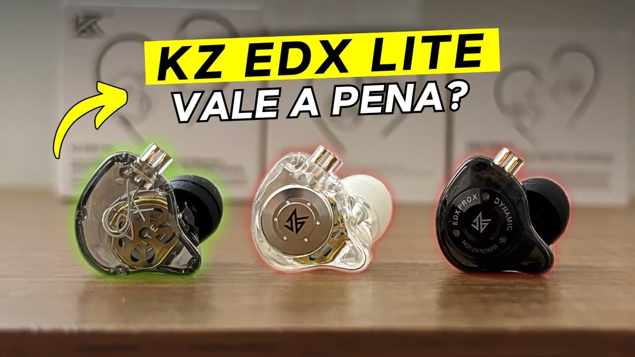 Thumbnail do vídeo KZ EDX Lite é Bom? Comparativo com EDX Pro e Pro X (REVIEW COMPLETO)
