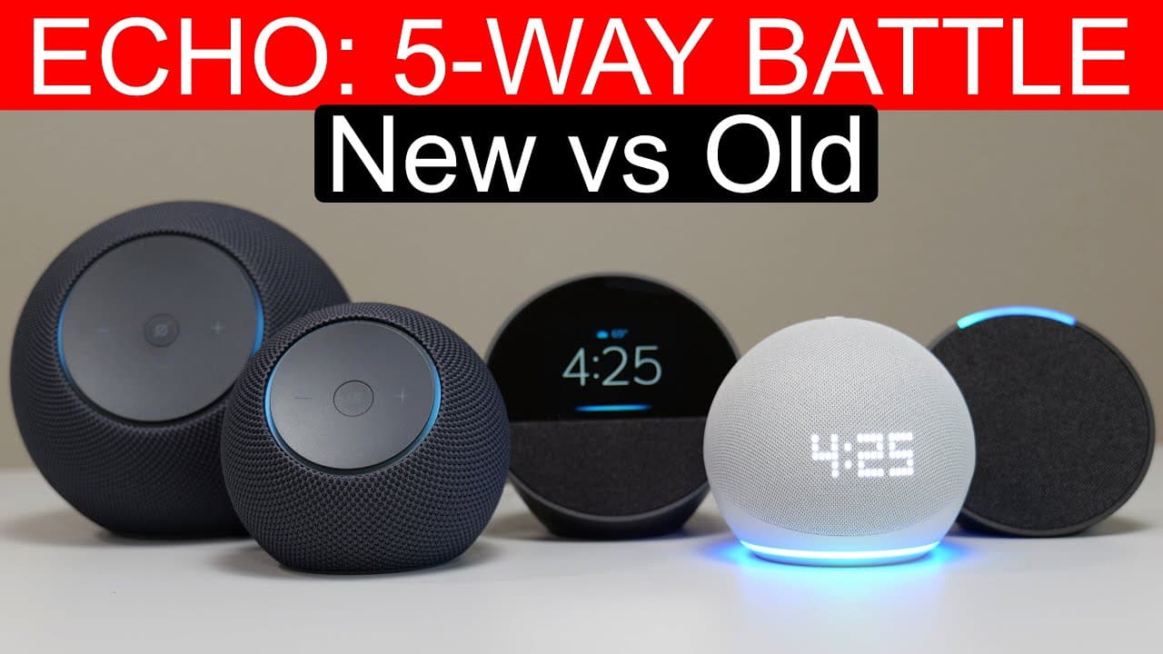 Thumbnail do vídeo The Ultimate Echo Test: New Studio (2025) & Dot Max vs. The Classics