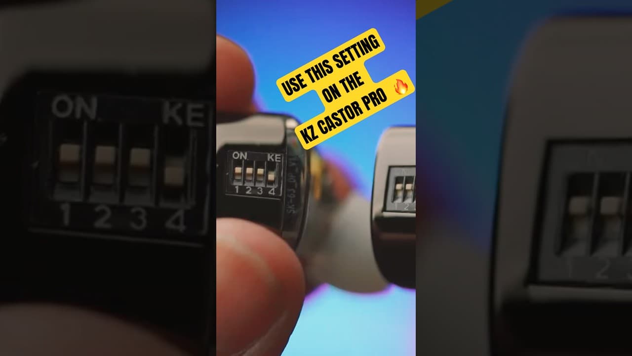 Thumbnail do vídeo Best Setting for KZ CASTOR PRO IEM: Make Them Sound INCREDIBLE 🔥