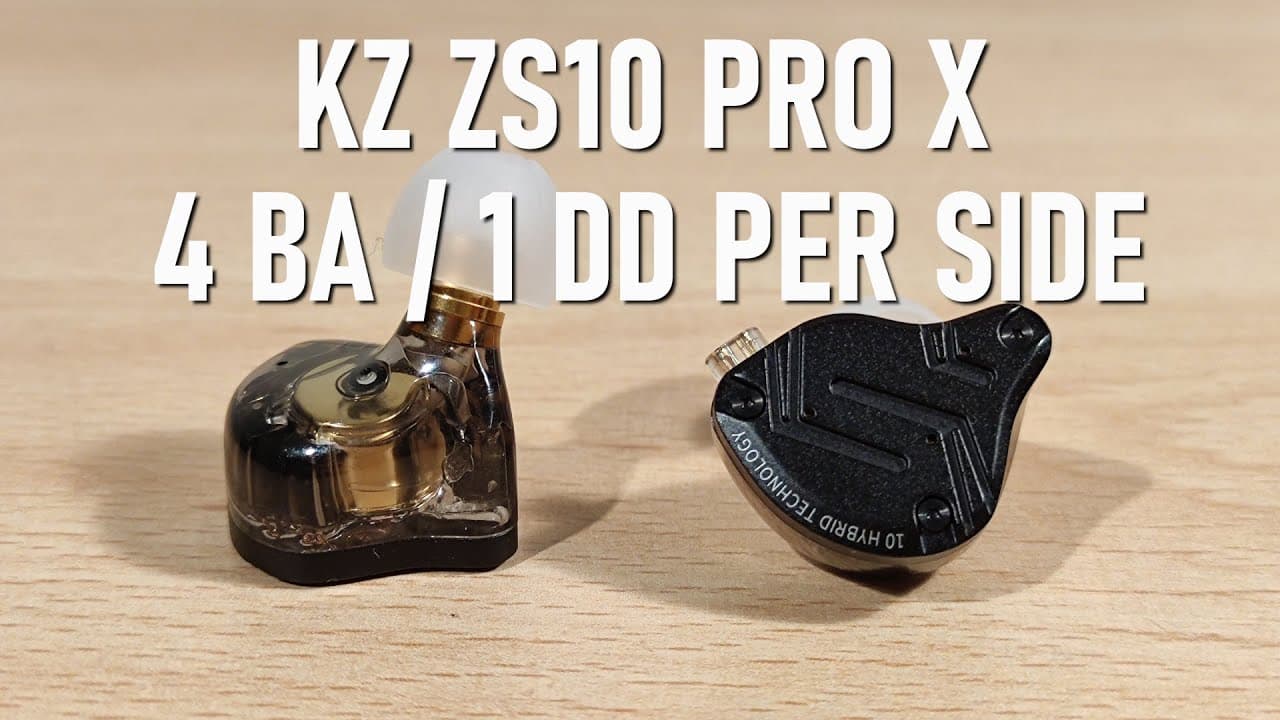 Thumbnail do vídeo KZ ZS10 Pro X Review feat TRN ST5