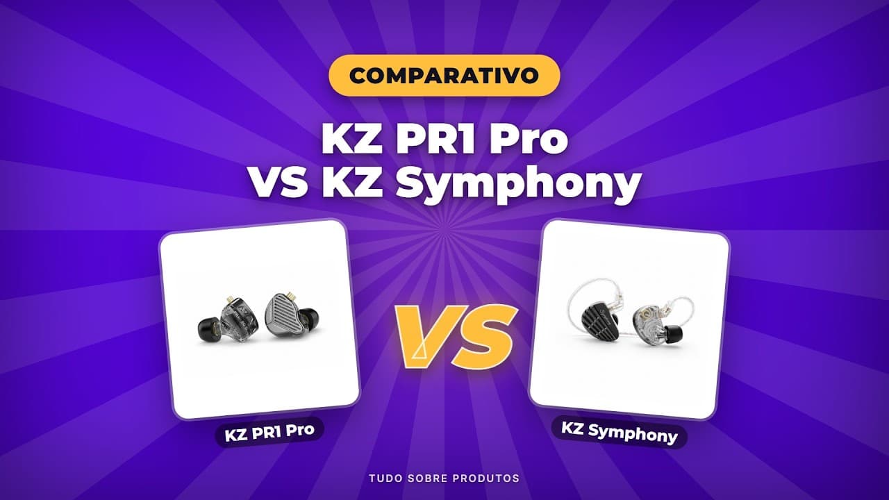Capa do vídeo oficial: KZ PR1 Pro vs KZ Symphony: Qual o Melhor Fone de Ouvido em 2026?