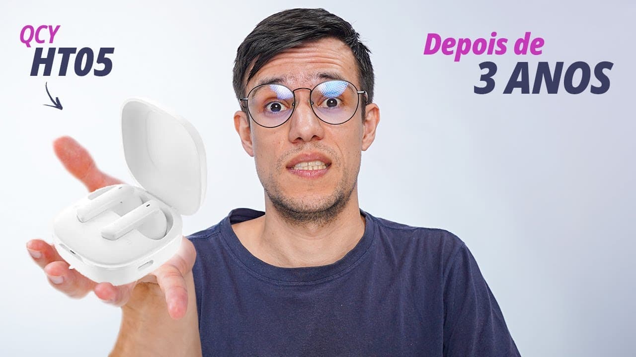 Thumbnail do vídeo Ainda VALE a PENA Comprar? QCY HT05 - Depois de 3 Anos de Uso!