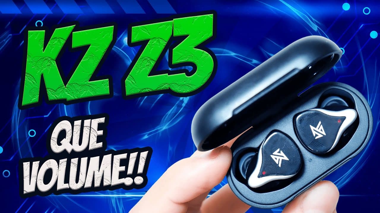 Thumbnail do vídeo Outro ESPETÁCULO De Fone! VOLUME e POTÊNCIA De Sobra | KZ Z3