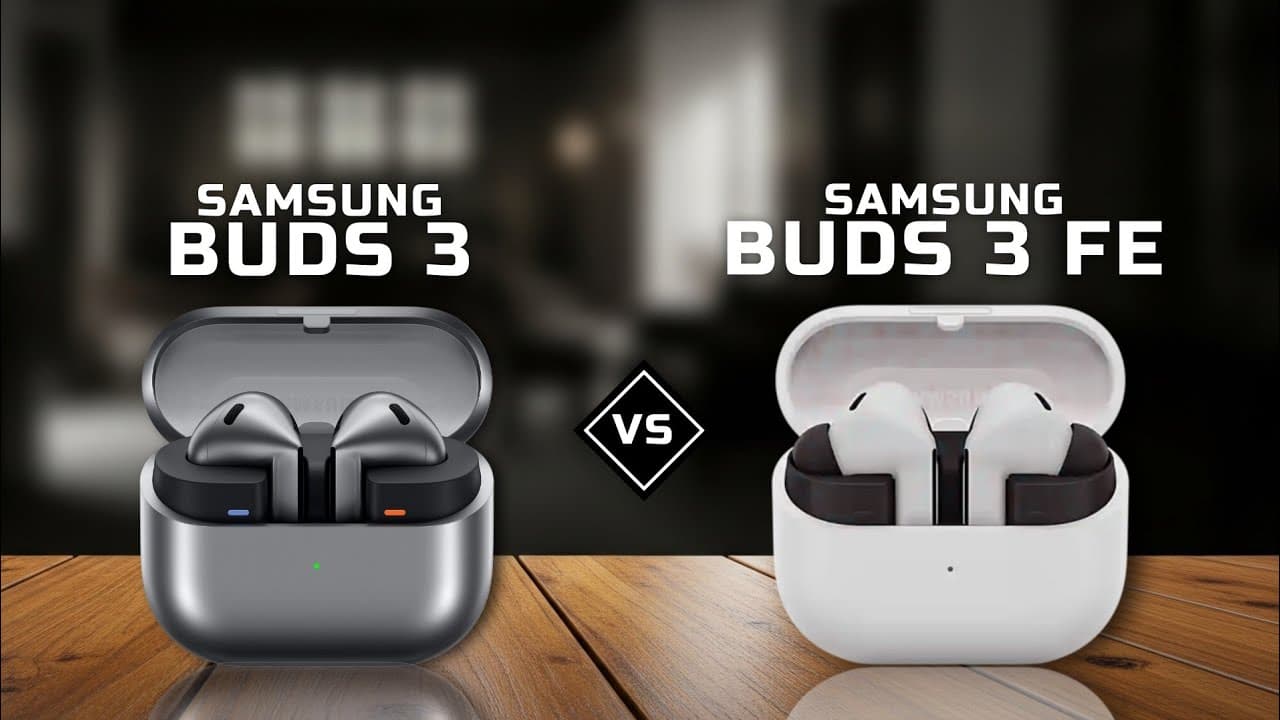 Thumbnail do vídeo EARBUDS BEST 2025! SAMSUNG GALAXY BUDS 3 vs SAMSUNG GALAXY BUDS 3 FE | WHICH IS BETTER?