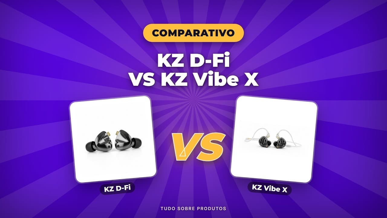 Capa do vídeo oficial: KZ D-Fi vs Vibe X: Qual é o MELHOR em 2026? 🎧
