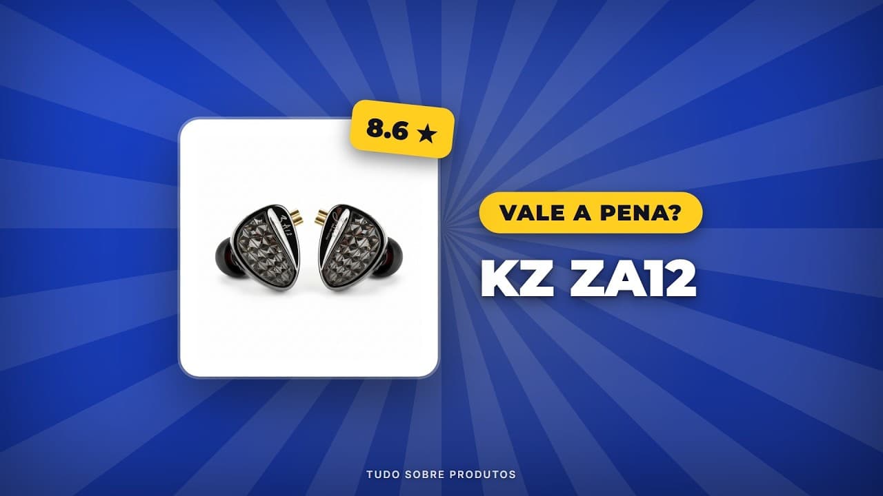 Capa do vídeo oficial: KZ ZA12 em 2026: Análise COMPLETA! Vale a pena? (Review Definitivo)