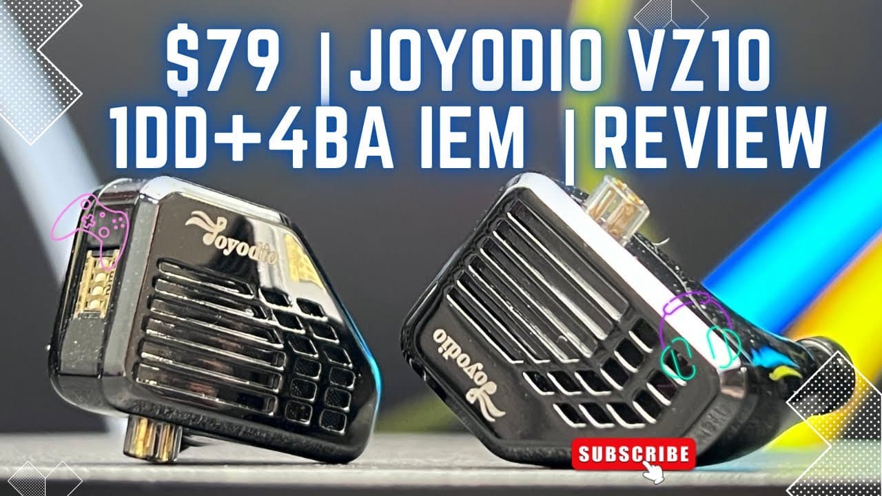 Thumbnail do vídeo $79 Only | Joyodio VZ10 1DD+4BA plus 8 tuning Switches iem | Review