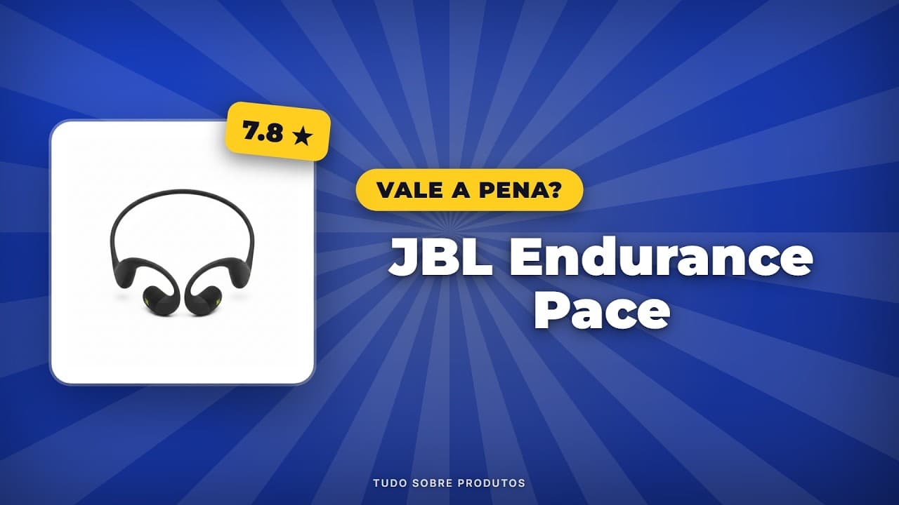 Capa do vídeo oficial: JBL Endurance Pace: A Análise COMPLETA para 2026!