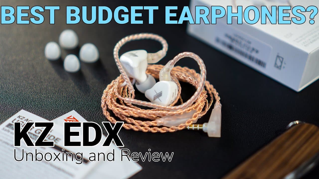 Thumbnail do vídeo Best budget earphone for 2021? | KZ EDX Unboxing and Review