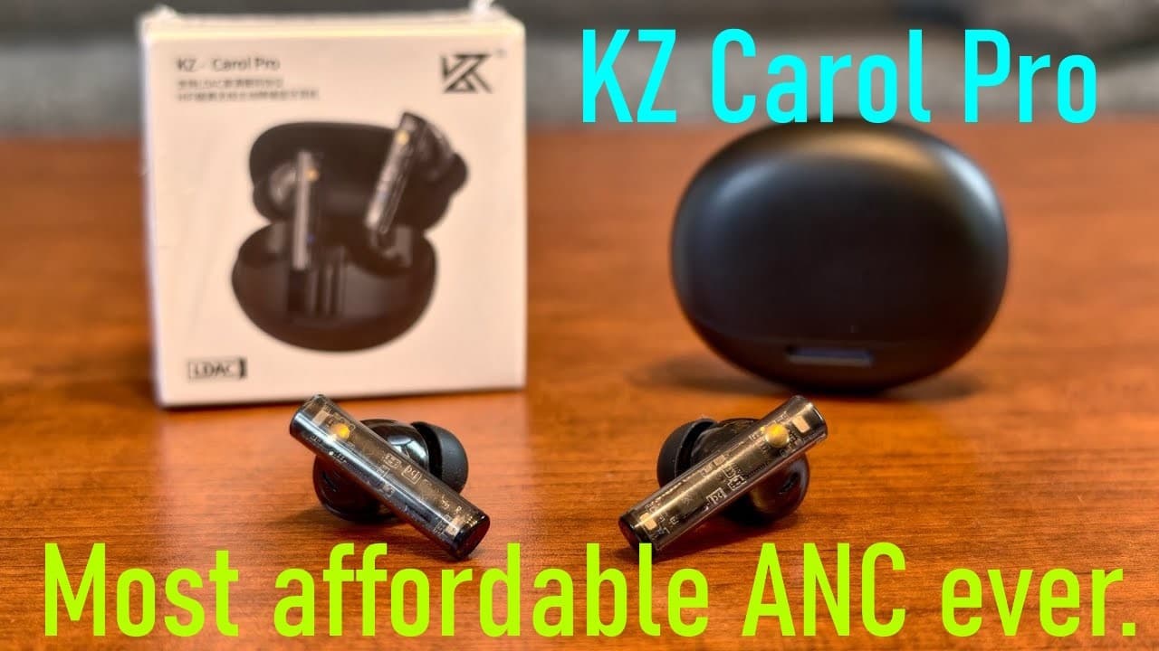 Thumbnail do vídeo KZ Carol Pro - Budget ANC Wireless Earbuds That Actually Sound Amazing!