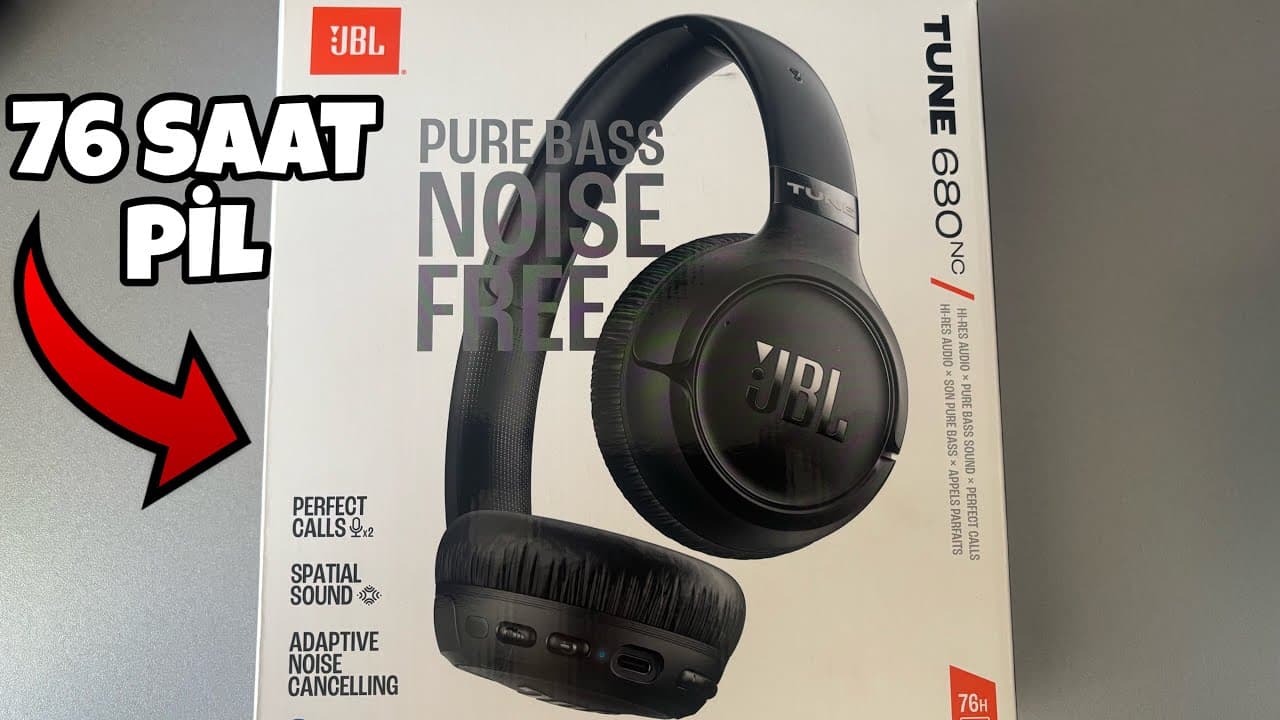 Thumbnail do vídeo JBL TUNE 680NC KUTU AÇILIMI / İNCELEME
