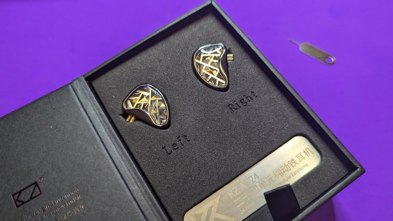 Thumbnail do vídeo KZ AS24 Review. A whole lotta bling but does it "shine"?