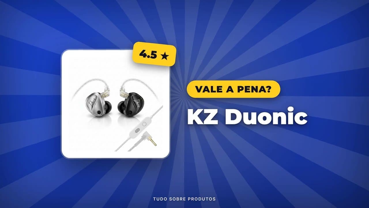 Capa do vídeo oficial: KZ Duonic: Nosso Review Completo Revela TUDO!