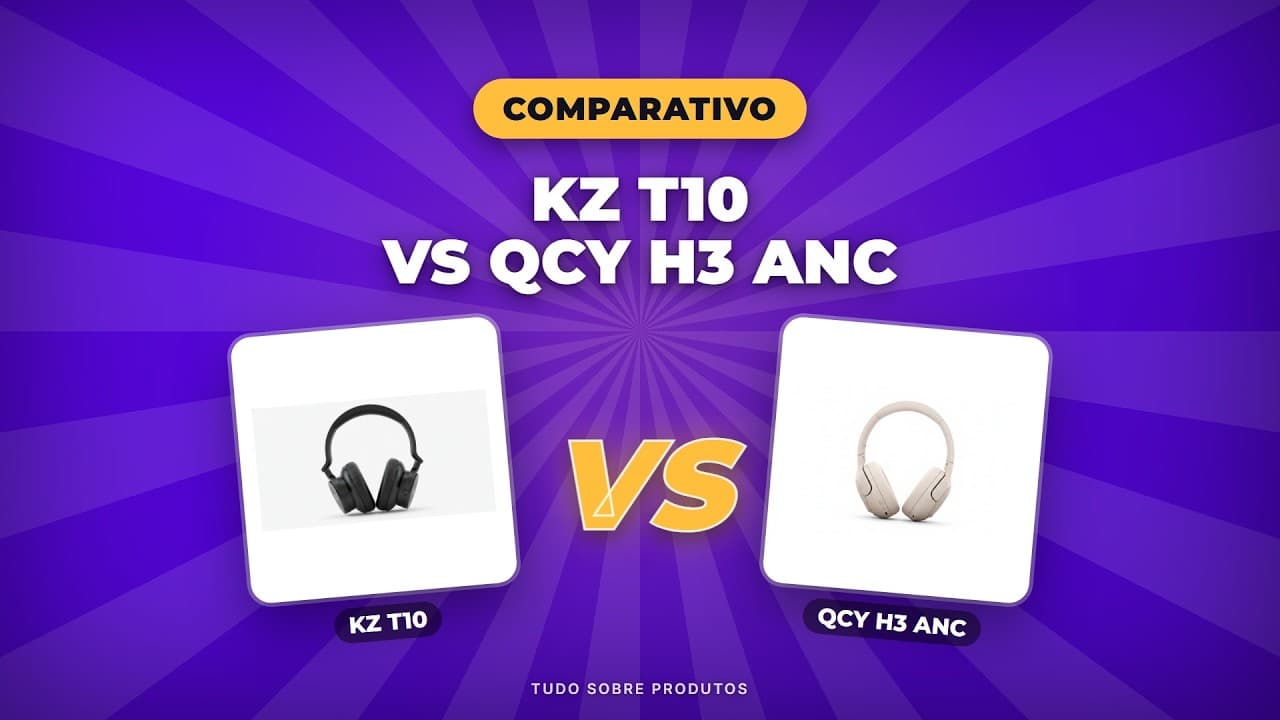 Capa do vídeo oficial: KZ T10 x QCY H3 ANC: O comparativo definitivo em 2026!