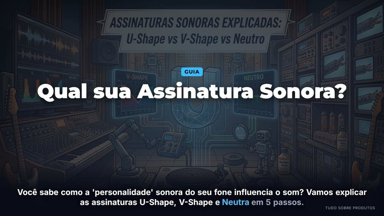 Capa do vídeo oficial: ASSINATURAS SONORAS: U-Shape, V-Shape ou Neutro? Entenda TUDO!