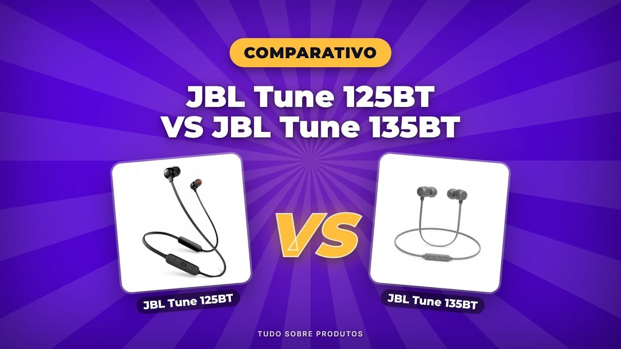 Capa do vídeo oficial: JBL Tune 125BT vs 135BT: Qual Comprar em 2026? | Tudo Sobre Produtos