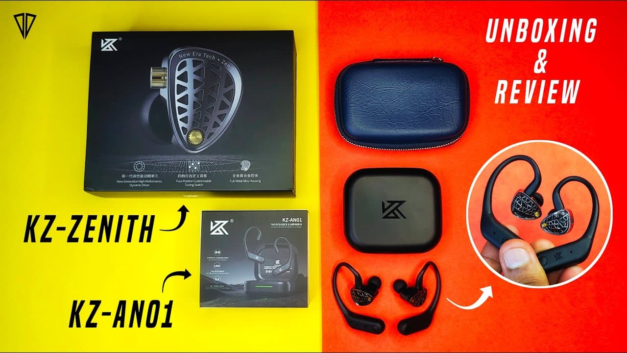 Thumbnail do vídeo KZ Zenith & AN01 Unboxing & Review - Best Wireless IEM for Audiophiles! (KZ Acoustics)