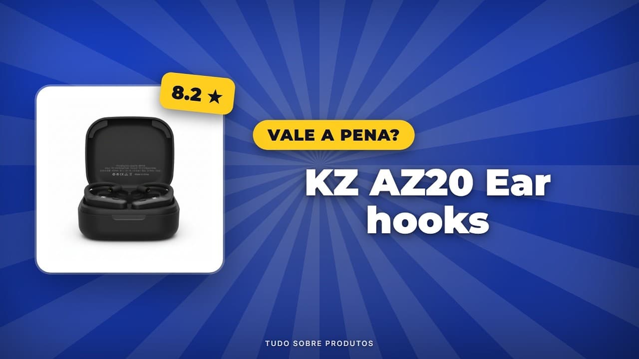 Capa do vídeo oficial: KZ AZ20 Ear hooks: Análise COMPLETA e VALE A PENA em 2026?
