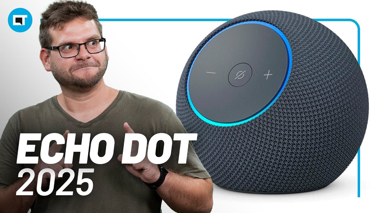 Thumbnail do vídeo Echo Dot (2025): um excelente produto (mas veja bem...)