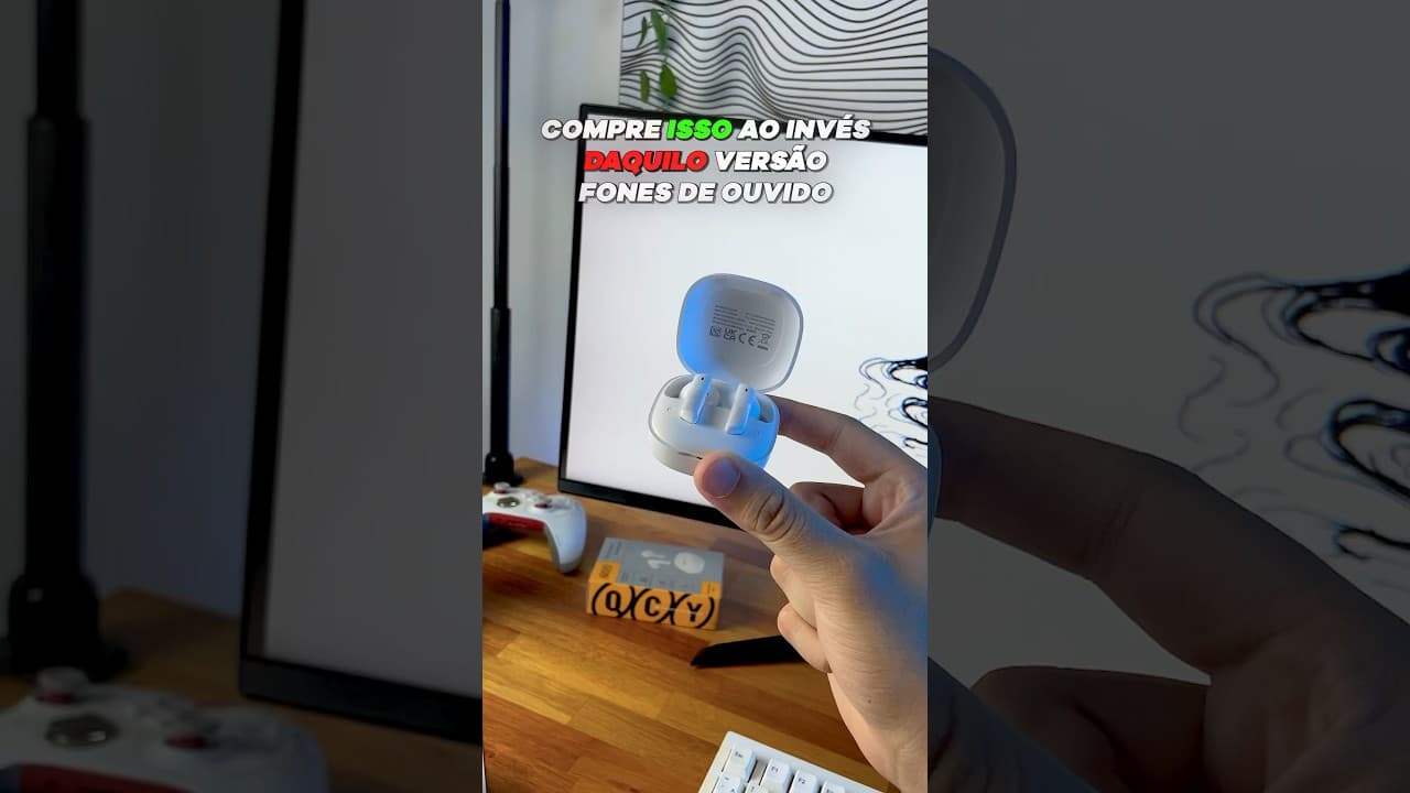 Thumbnail do vídeo Esse fone custa pouco e entrega muito! QCY HT05