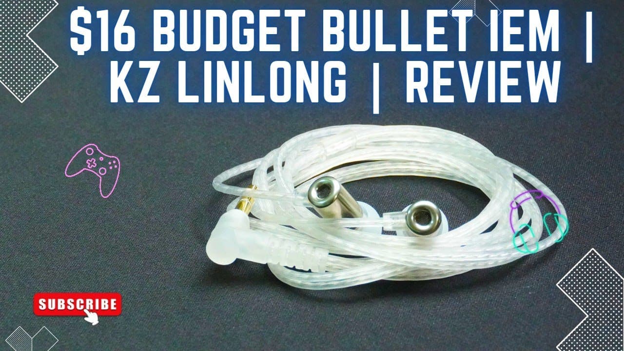 Thumbnail do vídeo $16 Budget bullet style iem KZ LinLong | Review