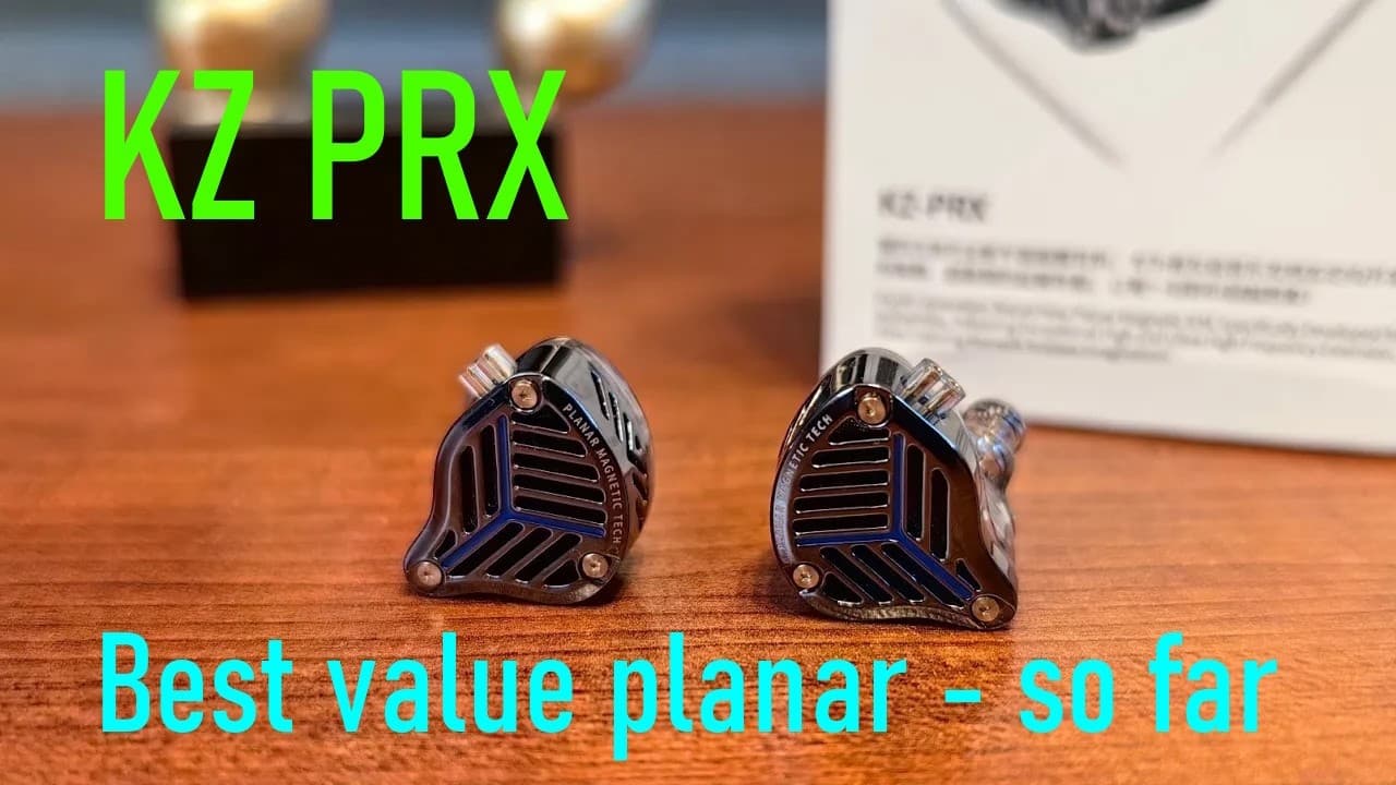Thumbnail do vídeo New champ! Much WOW! KZ PRX planar headphones reviewed! :)