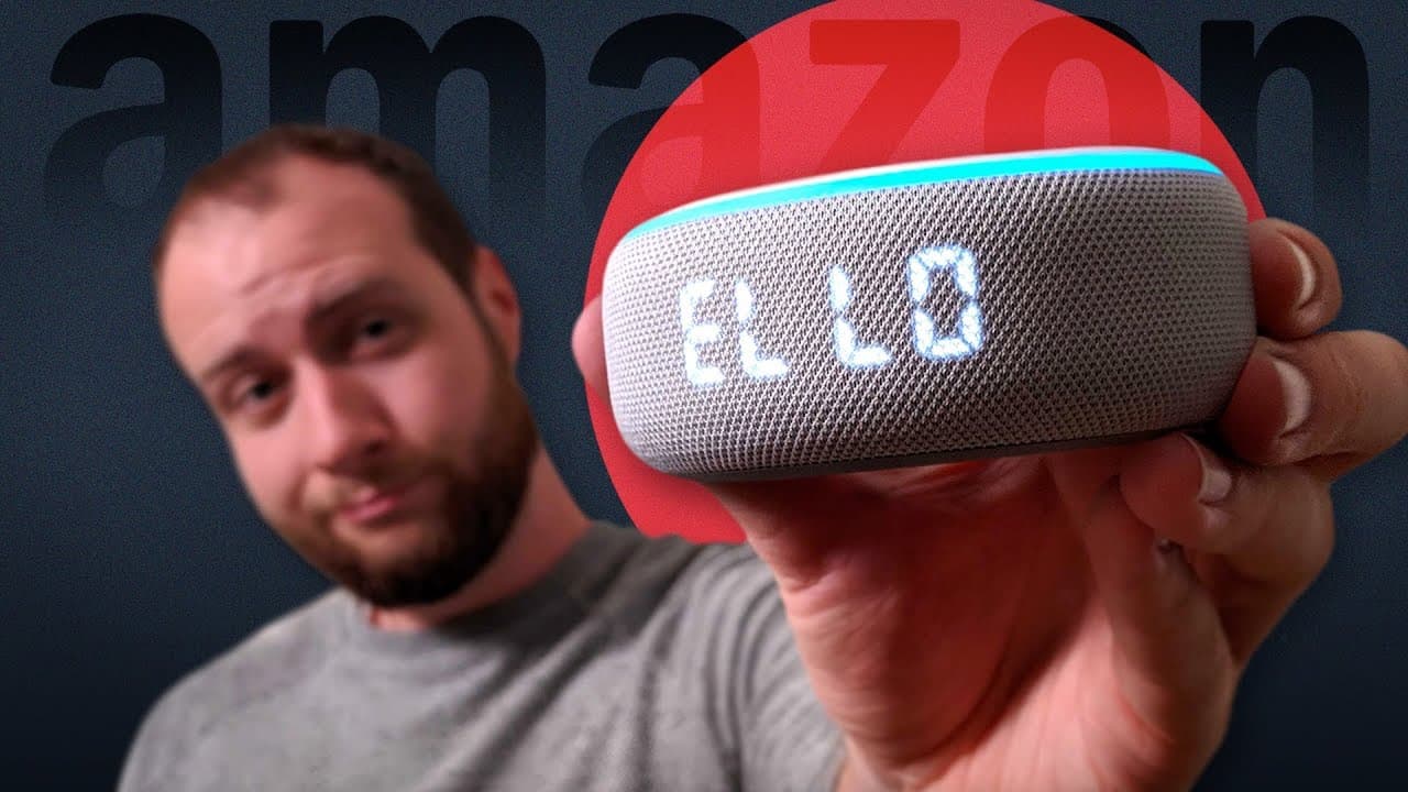 Thumbnail do vídeo Amazon's new $60 Echo Dot (with clock): Unboxing and Full Review