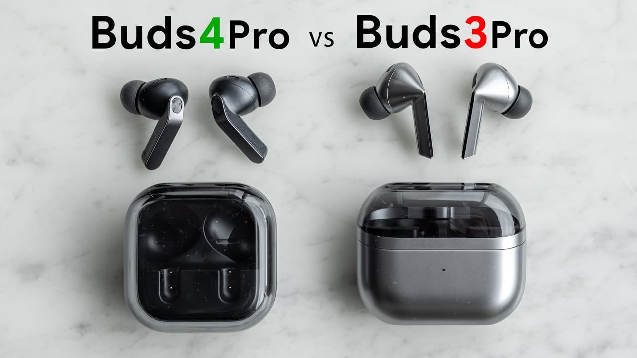 Thumbnail do vídeo Galaxy Buds4 Pro vs Galaxy Buds3 Pro - Hidden Differences