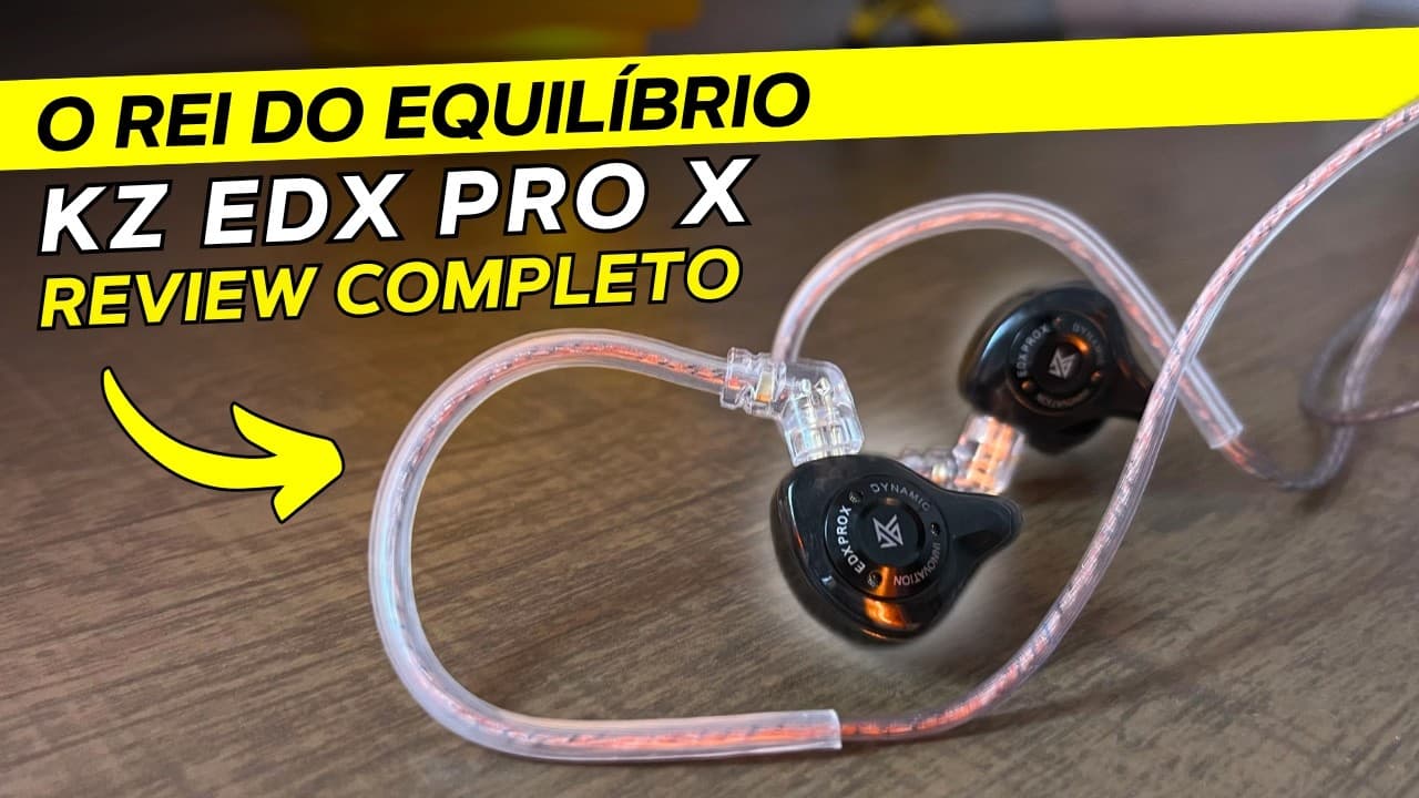 Thumbnail do vídeo KZ EDX PRO X - O FONE Mais EQUILIBRADO da KZ? (Review Completo)