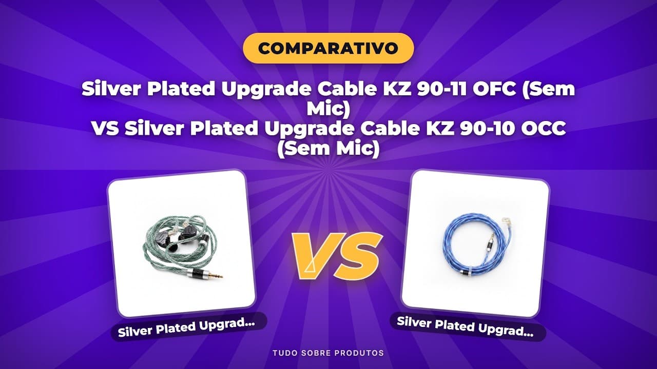Capa do vídeo oficial: KZ 90-11 OFC x 90-10 OCC: Qual Cabo Upgrade é o Melhor em 2026?