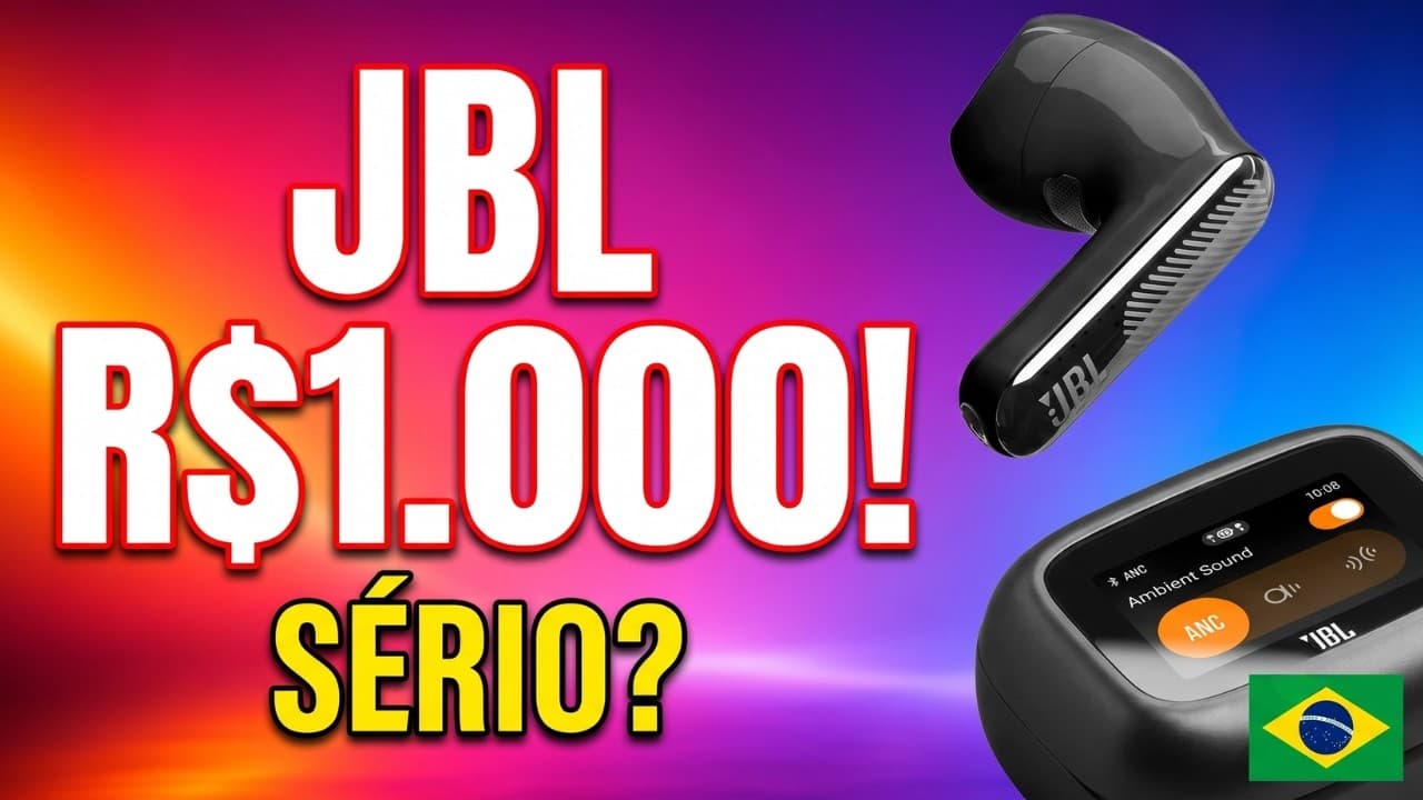Thumbnail do vídeo Novos fones da JBL chegam ao Brasil Custando QUASE R$1.000!