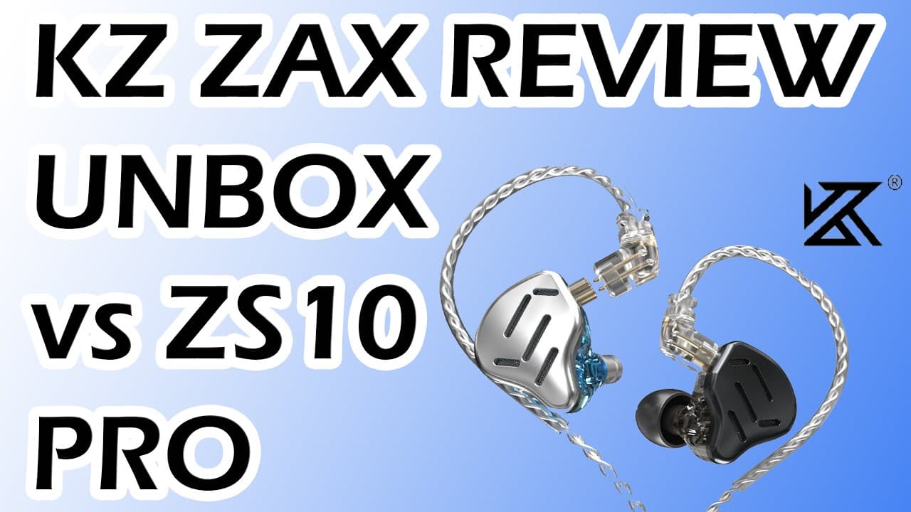 Thumbnail do vídeo KZ ZAX - 7BA 1DD | Unboxing & Review - Comparison vs. ZS10 Pro