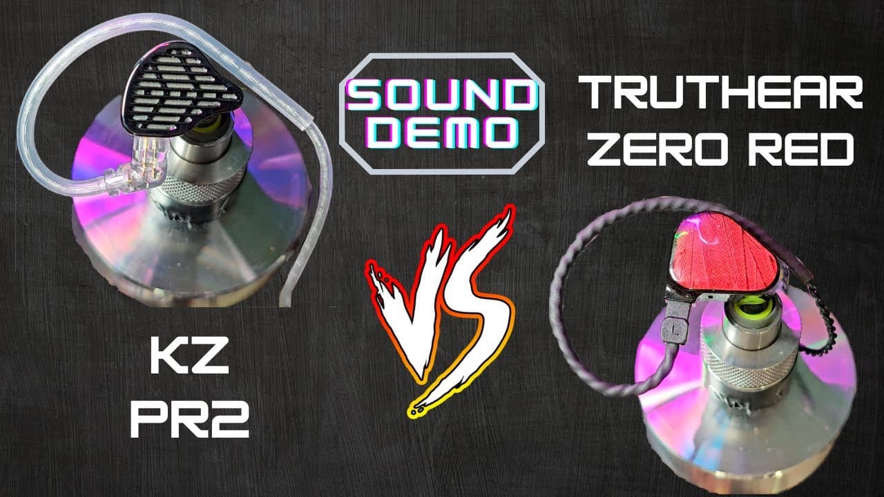 Thumbnail do vídeo [Áudio - Sound Demo] Kz PR2 x TruthEar Zero Red  [Comparativo]