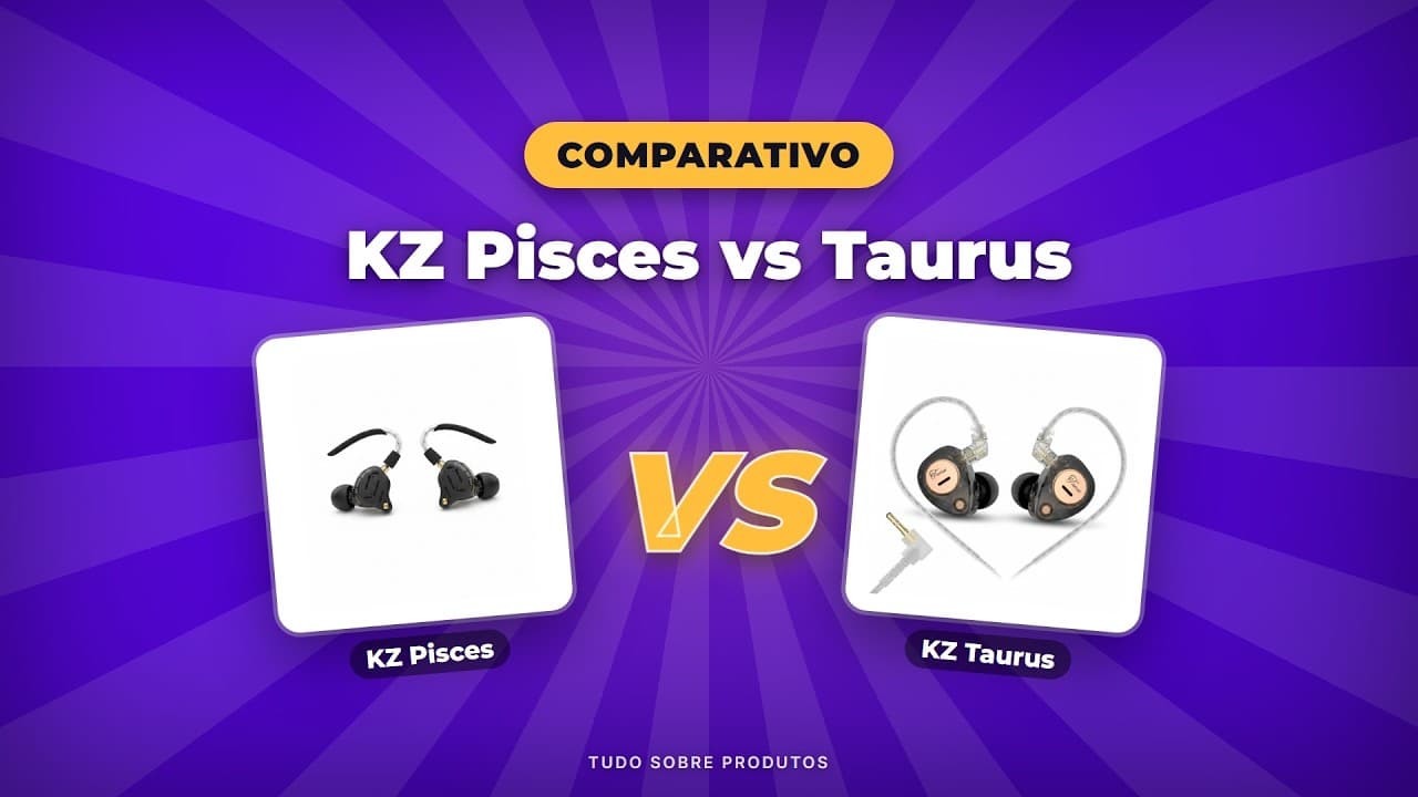 Capa do vídeo oficial: KZ Pisces vs KZ Taurus: Qual o Melhor Fone pra VOCÊ em 2026?